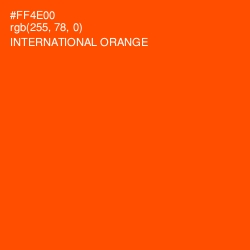 #FF4E00 - International Orange Color Image